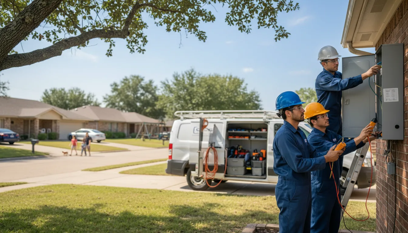 Certified electrician providing emergency electrical services in Maypearl, TX